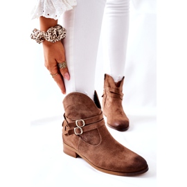 Vinceza Női velúr meleg csizma Bézs Castlerock barna 1