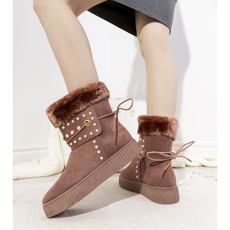 Almendra rózsaszín női hócsizma 1