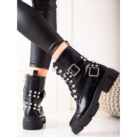 TRENDI Stílusos dolgozók strasszokkal fekete 1