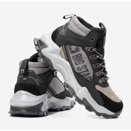 Maclovio férfi fekete-szürke Big Star tornacipő 1