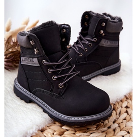 PA1 Gyermek Black Warmed Trappers Graves fekete 2