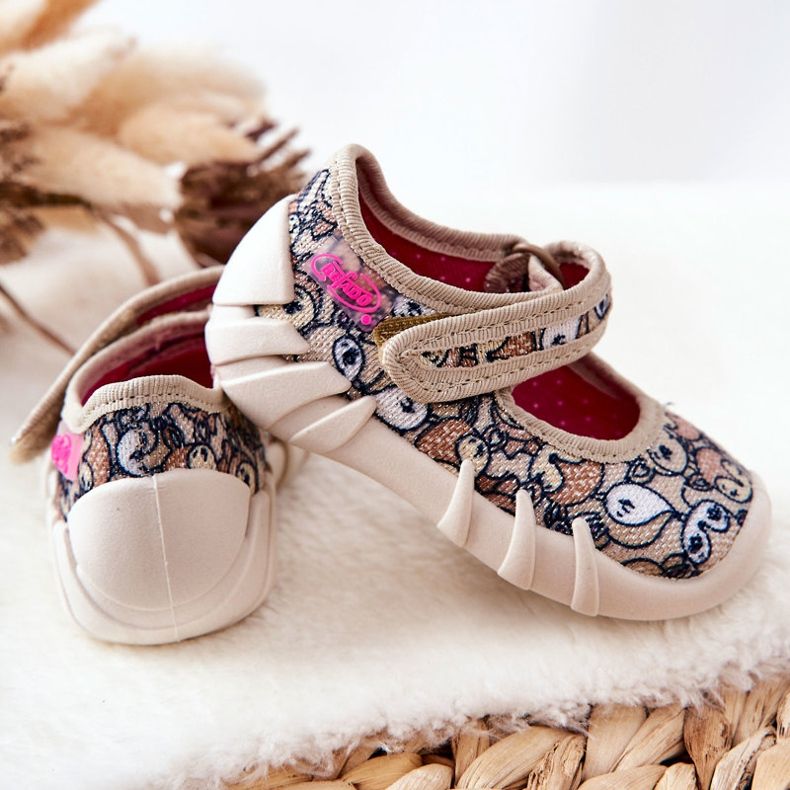 BEFADO S.A. Papucs Inblu Roe-deer 109P240 Beige barna 2