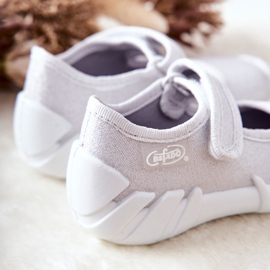 BEFADO S.A. Inblu fényes papucs 109P222 ezüst 2