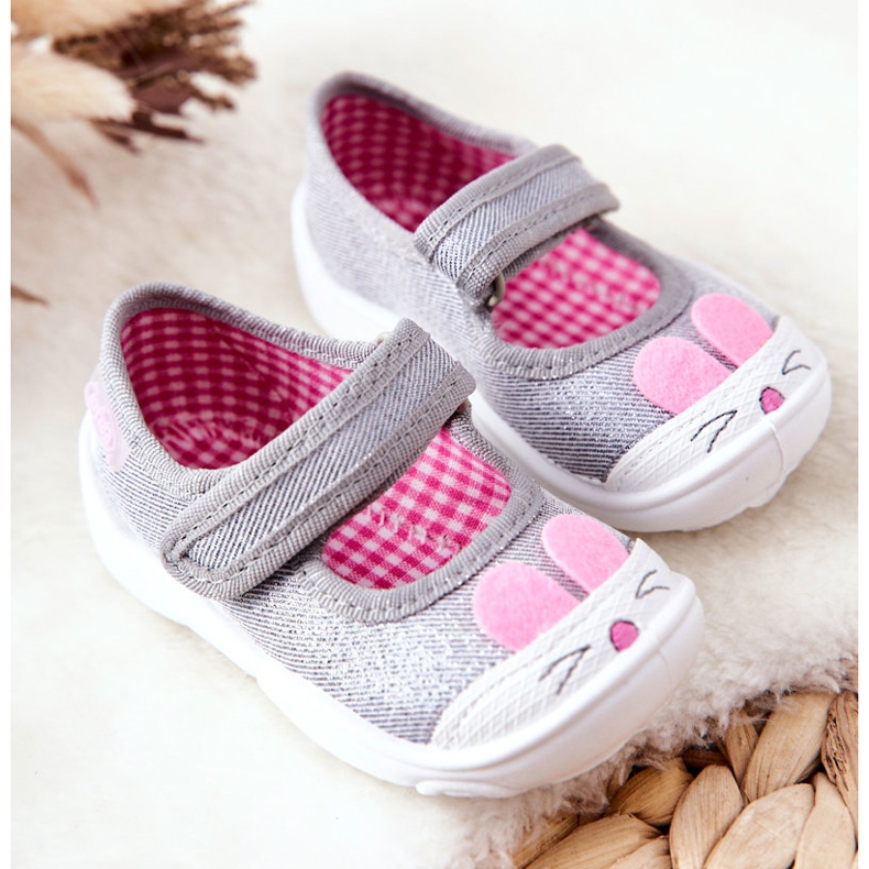 BEFADO S.A. Papucs Inblu Rabbit 209P033 Szürke 2