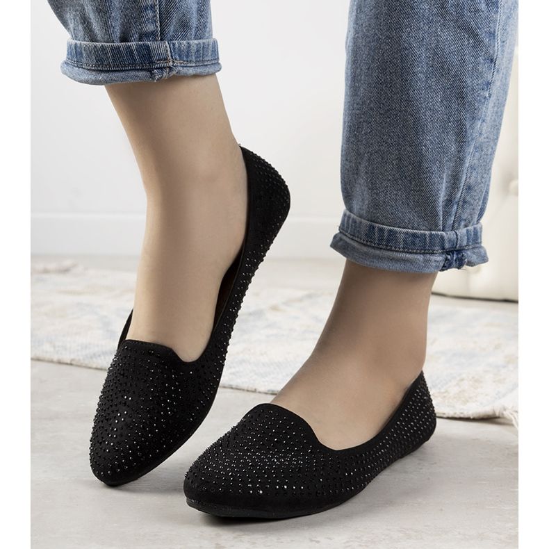 Fekete, Harriette cirkóniával díszített balerinák 1