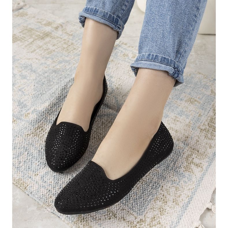 Fekete, Harriette cirkóniával díszített balerinák 2