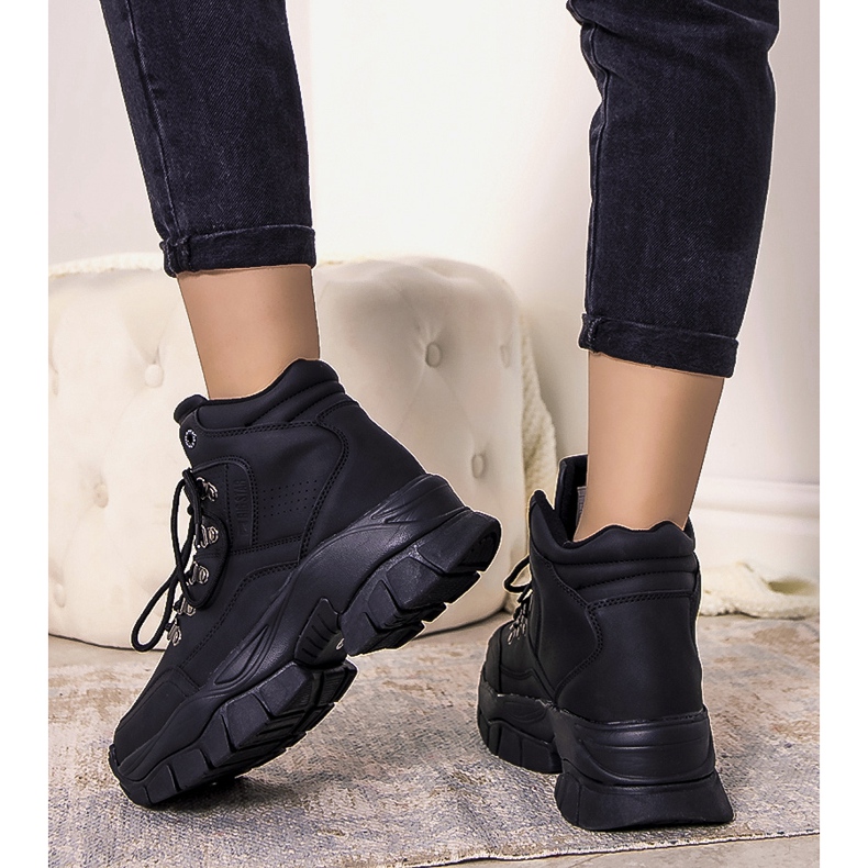 Fekete Winter Big Star Arellano tornacipő 1