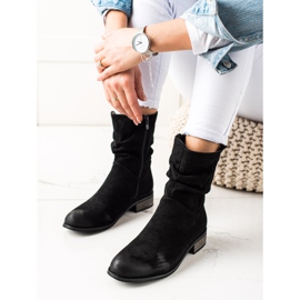 Evento Velúr cowboy csizma fekete 1