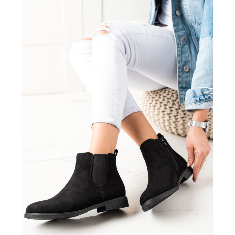 J. Star Klasszikus csizma fekete 1