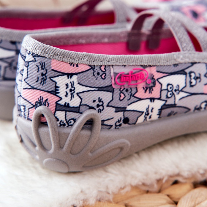 BEFADO S.A. Ballerina Befado Cats papucs 116X297 szürke 1