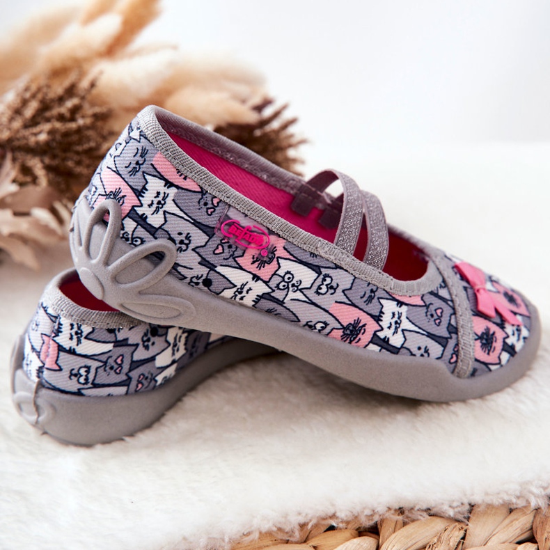 BEFADO S.A. Ballerina Befado Cats papucs 116X297 szürke 2