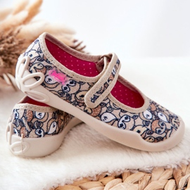 BEFADO S.A. Balerina papucs Befado Roe-deer 114X467 Beige barna 2