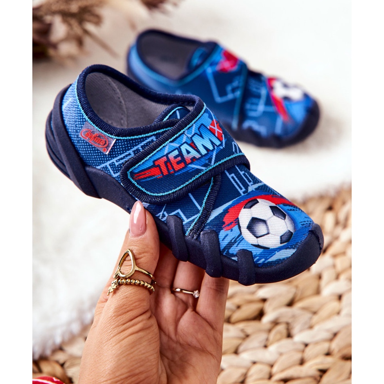 BEFADO S.A. Papucs Befado kék tépőzáras 273X321 2