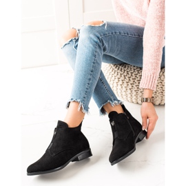 Camo Meleg csizma cipzárral fekete 1