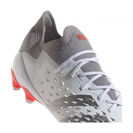 Adidas Predator Freak.1 Low Ag M GZ2806 futballcipő szürke, fehér fehér 2