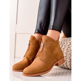 Camo Meleg csizma cipzárral barna sárga 1