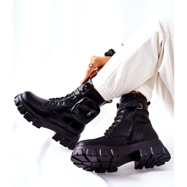 PG1 Fekete Lanstrom munkáscsizma veseövvel 2