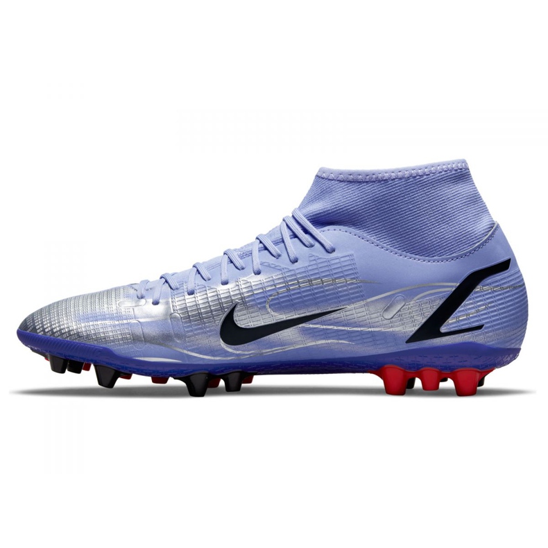 Nike Superfly 8 Academy Km Ag M DJ3984-506 futballcipő sokszínű ibolya 1