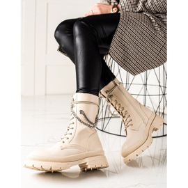 Bona Meleg munkások lánccal bézs 1