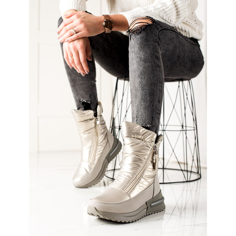 Weide Alkalmi ezüst hócsizma 2