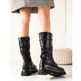 Seastar Magas csizma Eco bőrrel fekete 1