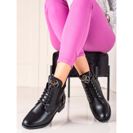 Camo Meleg csizma díszítéssel fekete 1