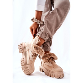 PM1 Meleg csizma Trappers Beige Demaris bézs 2 PM1 Meleg csizma Trappers Beige Demaris bézs 2