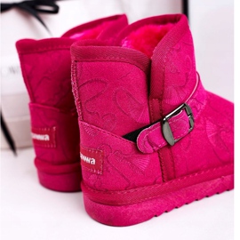 Apawwa Gyermek hócsizma szőrme Fuchsia Kawai rózsaszín 3