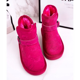 Apawwa Gyermek hócsizma szőrme Fuchsia Kawai rózsaszín 4