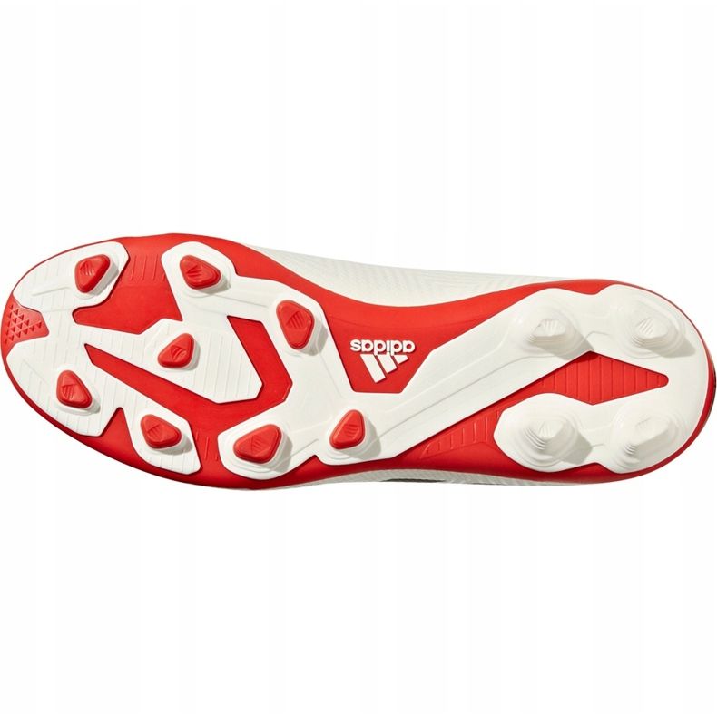 Adidas Nemeziz 18.4 FxG Jr CM8510 futballcipő fehér 3