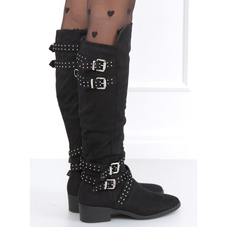 Zettu Fekete női lovaglócsizma 1