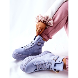 Magas Cipők Az Evenia Blue Platformon kék 1