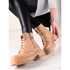 TRENDI Barna csapdázók cipzárral 1