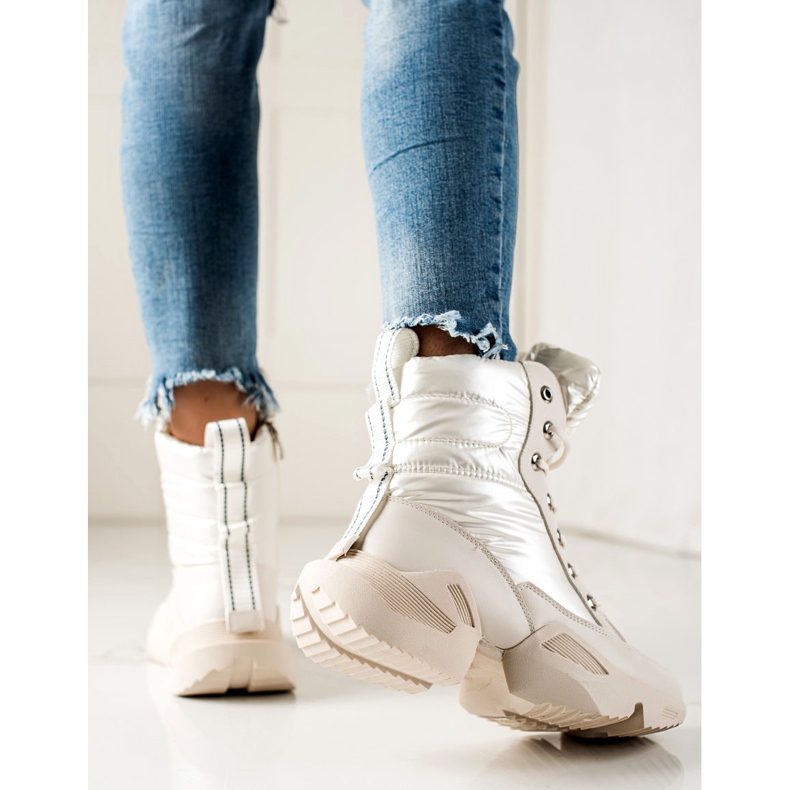 Seastar Meleg, divatos hócsizma bézs 1