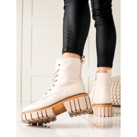 Seastar Boots Trappers A Platformon bézs 1