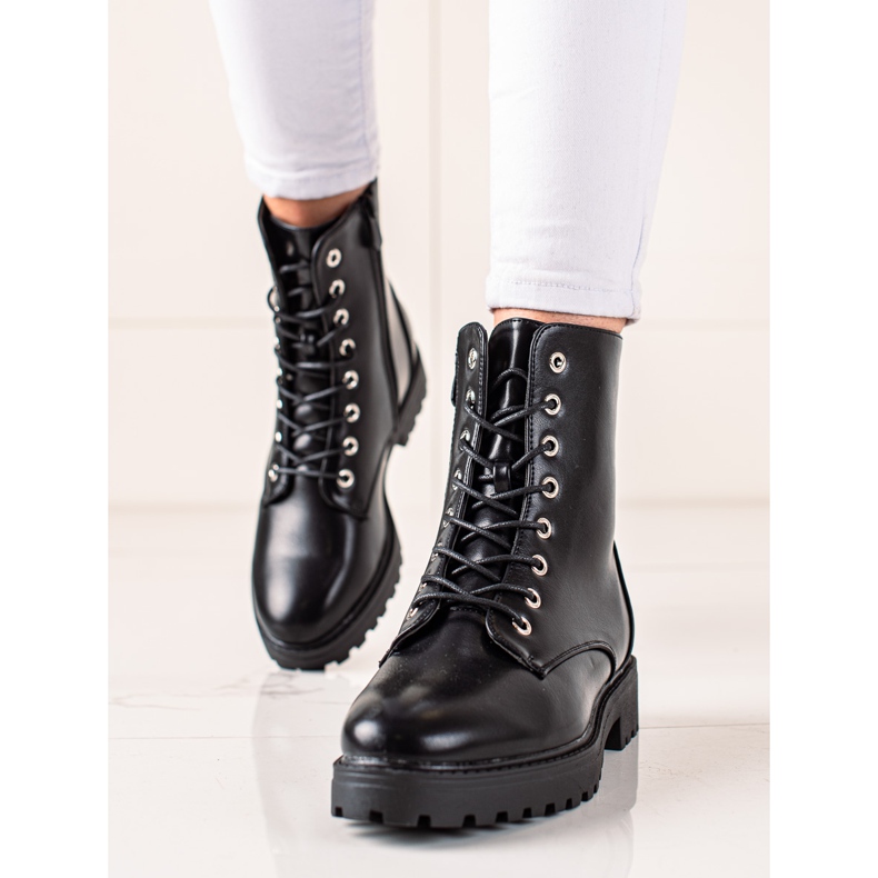 Bestelle Klasszikus csapdázók dekoratív cipzárral fekete 1