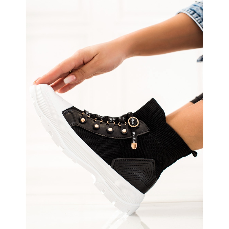 Goodin Divat High Sneakers fekete 1 Goodin Divat High Sneakers fekete 1