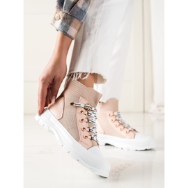 Goodin Divat High Sneakers rózsaszín 1