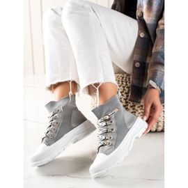 Goodin Divat High Sneakers szürke 1