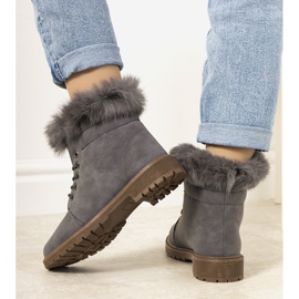 Szürke LeBatelier női hőszigetelt csizma 1