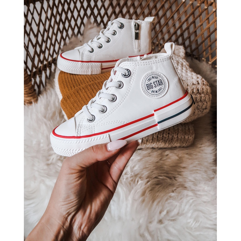 Gyermek magas cipők Big Star II374004 Fehér ['fehér'] 2