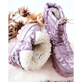PJ2 Gyermek meleg hócsizma Violet Cleome cipzárral ibolya 1