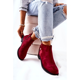 Női csizma Suede Burgundy Numbero bordó piros 2 Női csizma Suede Burgundy Numbero bordó piros 2