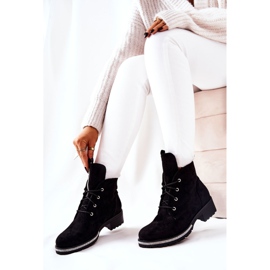 Fekete Grecia Velúr meleg csizma 2