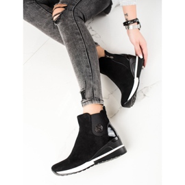 W. Potocki Csizma Wedge Potocki fekete 1
