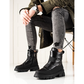 Weide Fekete hó csizma a csúszkán 1