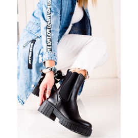 Seastar Fekete csizma a platformon 2 Seastar Fekete csizma a platformon 2