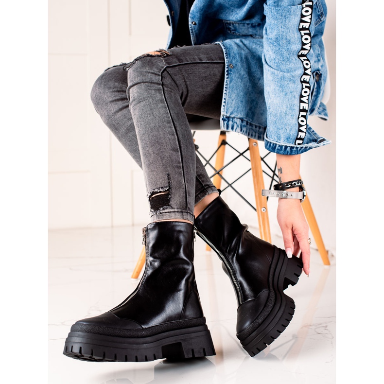 Seastar Klasszikus dolgozók cipzárral fekete 1