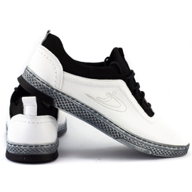 Polbut Férfi bőr alkalmi cipő K24 fehér 2