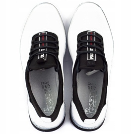 Polbut Férfi bőr alkalmi cipő K24 fehér 4